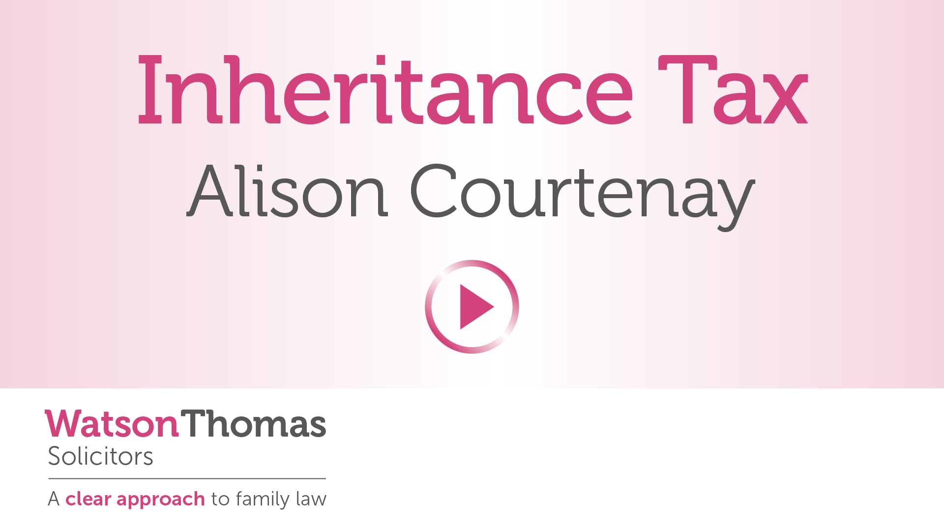 Inheritance Tax Explained - by Alison Courtenay